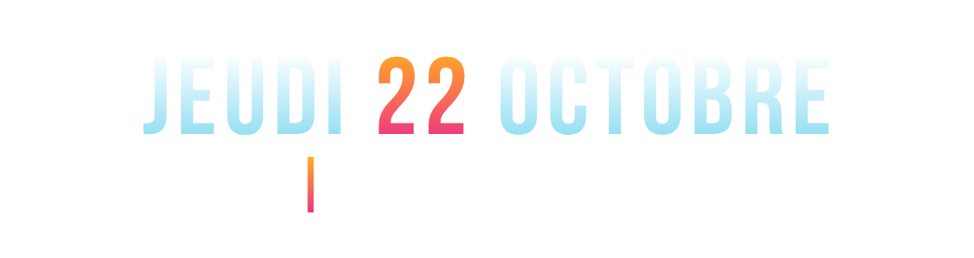 Jeudi 22 Octobre 18h30 - Gymnase de l'école