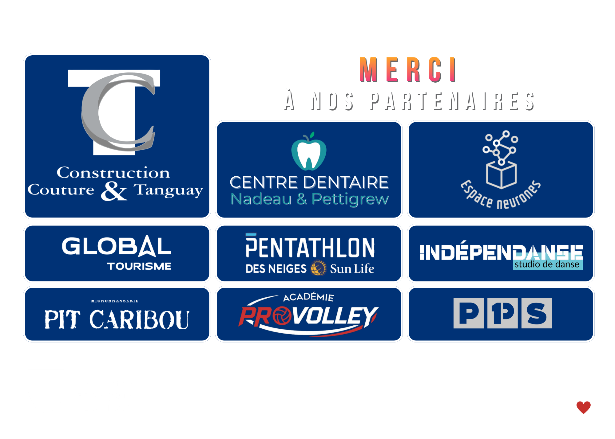 Merci à nos partenaires et message de la Fondation François-Bourrin